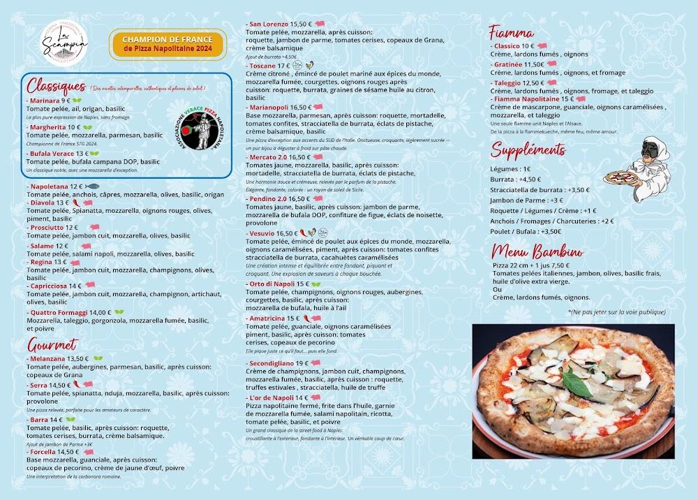 La Scampia - Menu Image 1